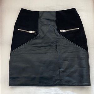 H&M Faux Leather Skirt